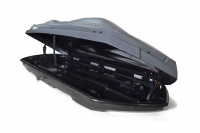 Автобокс CYBORT F1, 206x80x33, 410л, двухсторонний, серый мetallic, быстросъемные крепления от магазина ФаркопРос